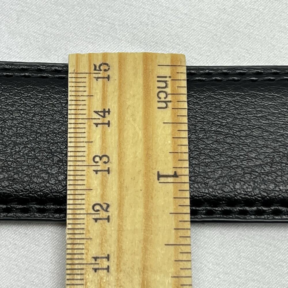 Men's Dress Belt Ratchet Belt Black Leather 1 1/4" Comfort Click NWOT - Picture 8 of 8